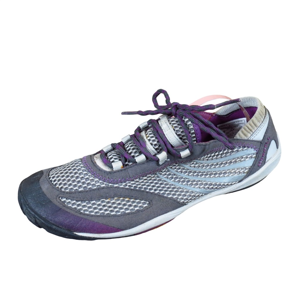 Merrell Pace Glove Women Barefoot Running Shoe Size 8 Trail Minimalist Purple